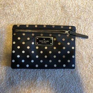 Kate Spade Black with White Dot Coin Purse